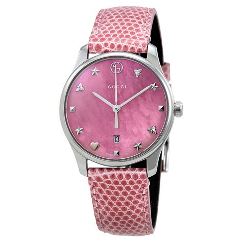 gucci pink dial watch|Gucci timeless watch.